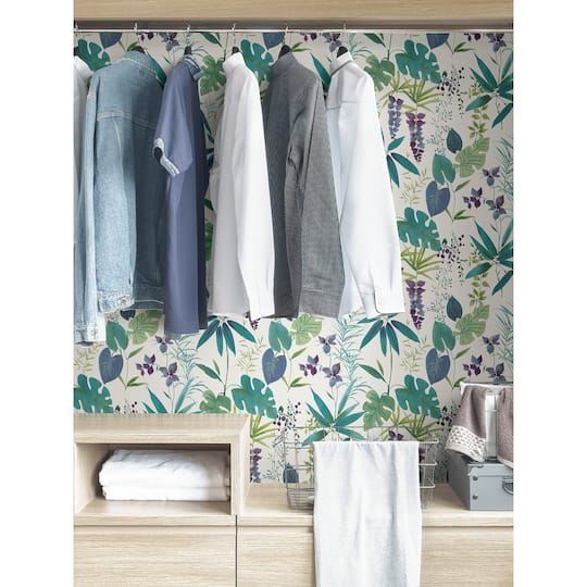 NuWallpaper Teal Maldives Peel & Stick Wallpaper